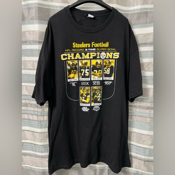 Reebok Other - Pittsburgh Steelers Football Reebok 6 Time Super Bowl Champions T-Shirt